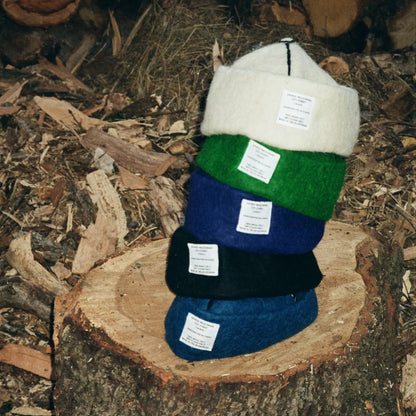 Wool felt hat collage in White, Black, Forrest, Royal Blue, and Navy, highlighting rich colors and premium craftsmanship