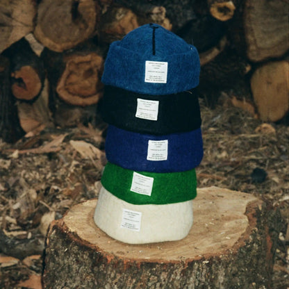 Navy, Denim, Black, Green and White wool felt hats, blending warm and bold colors with premium craftsmanship